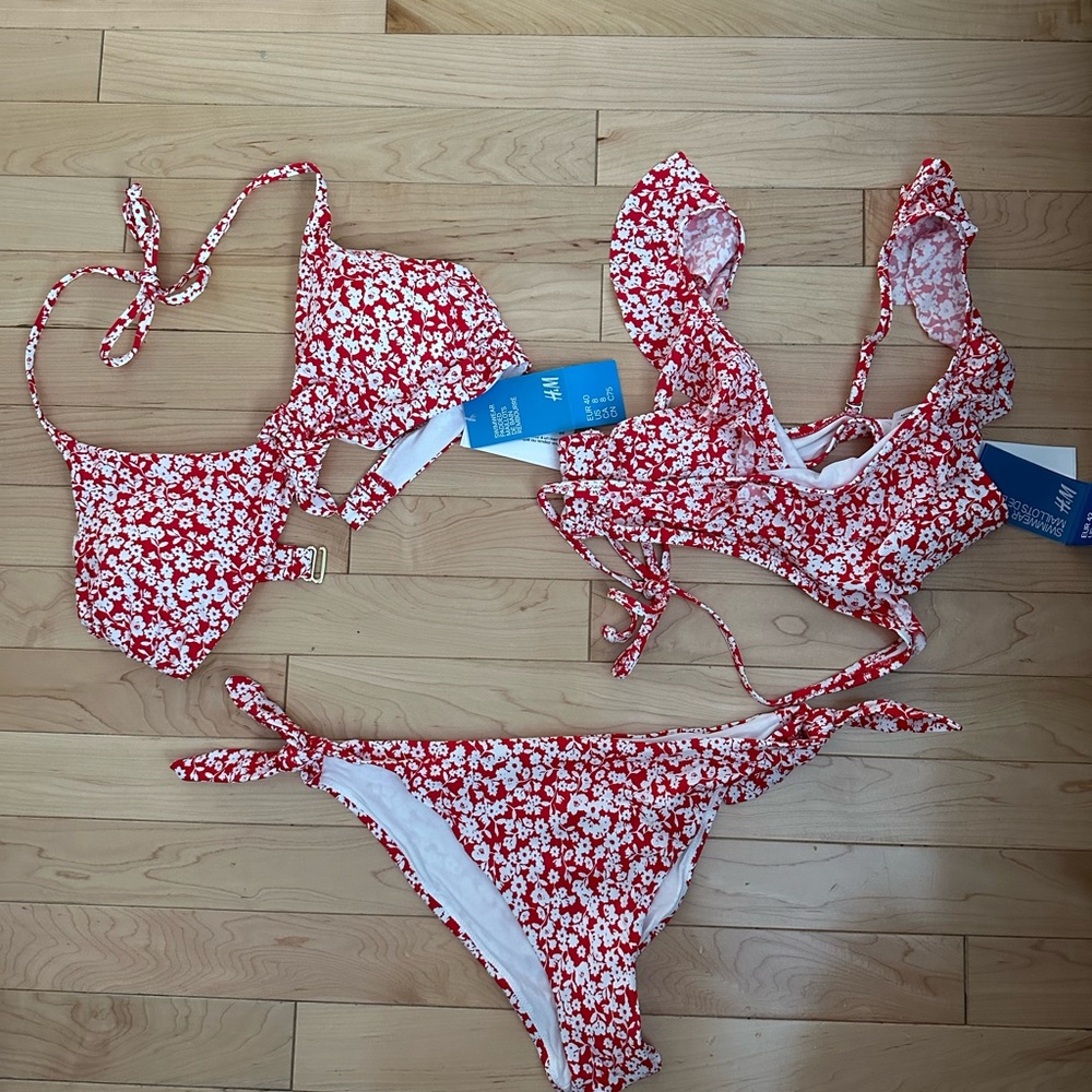 H&M size 8 and 10 Bikini Bundle ( 3 tops and 2 bottoms- 5 pieces in total)